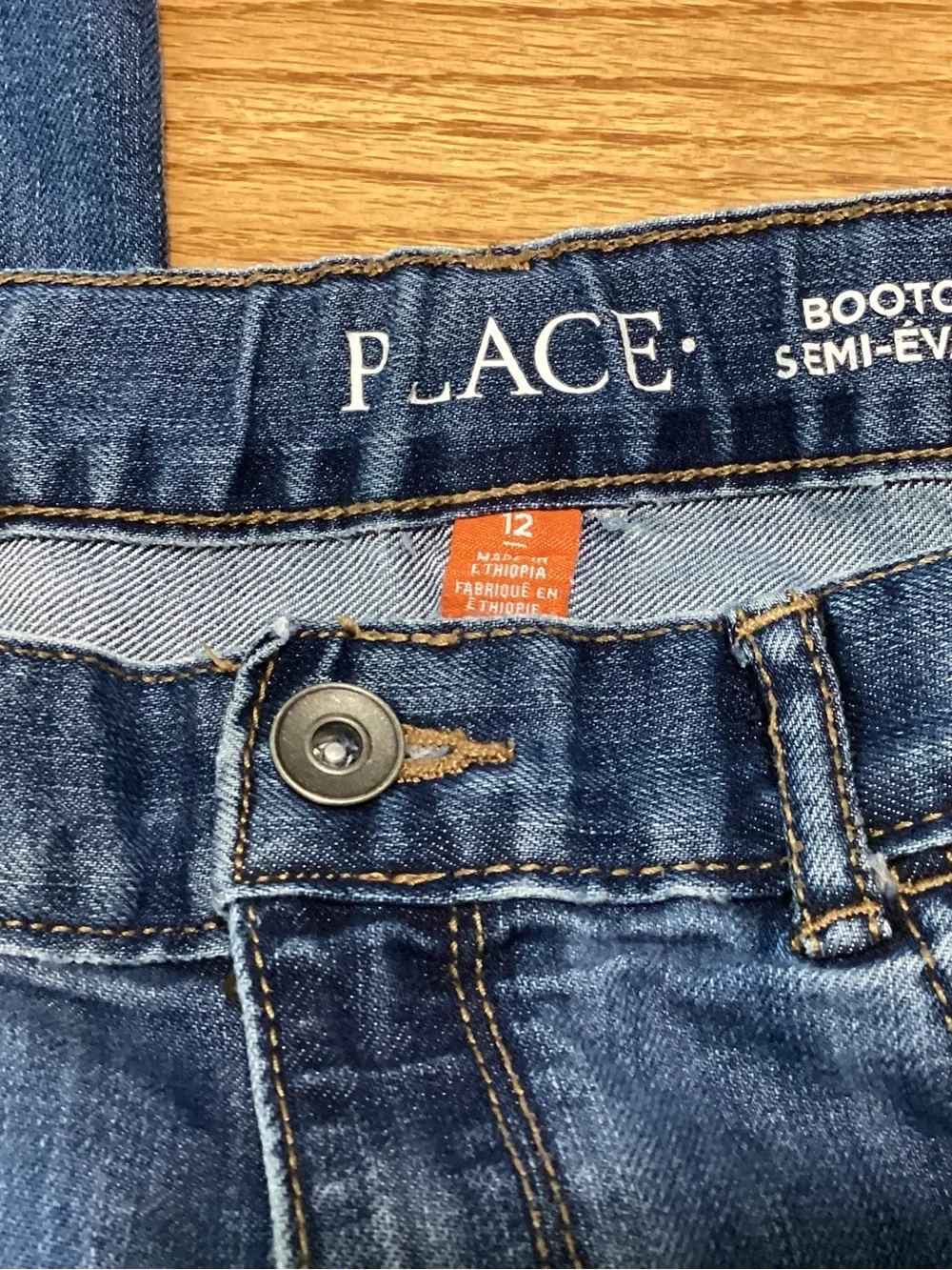 The Children's Place Blue Bootcut Denim Jeans